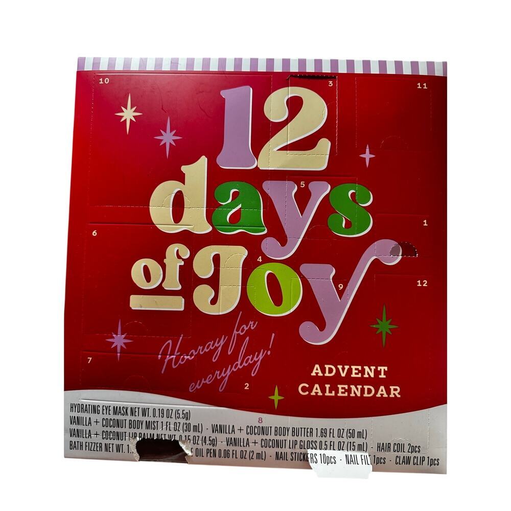 NWT Advent Calendar of beauty products see pics for list of items